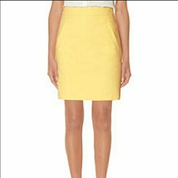 The Limited Textured Yellow A-line Skirt Size 8 New - Picture 1 of 8
